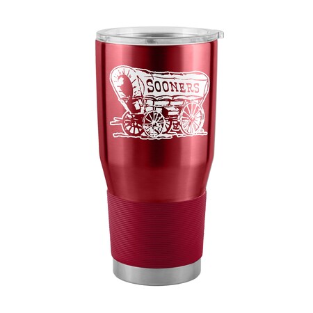 Logo Brands Oklahoma Gameday 30 oz Stainless Tumbler 192-S30T-1